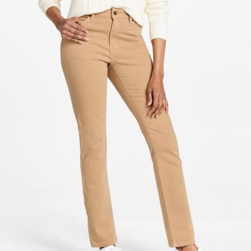 NYDJ Tan Straight Leg Jeans- NWOT!